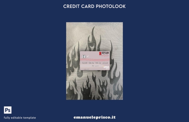 modello frontale photolook per carta di debito visto Sri Lanka Seylan Bank Plc i